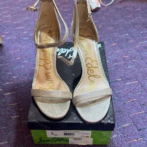 Sam Edelman Glittering Silver Heels